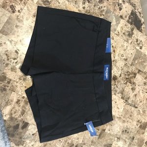 Black stretch shorts